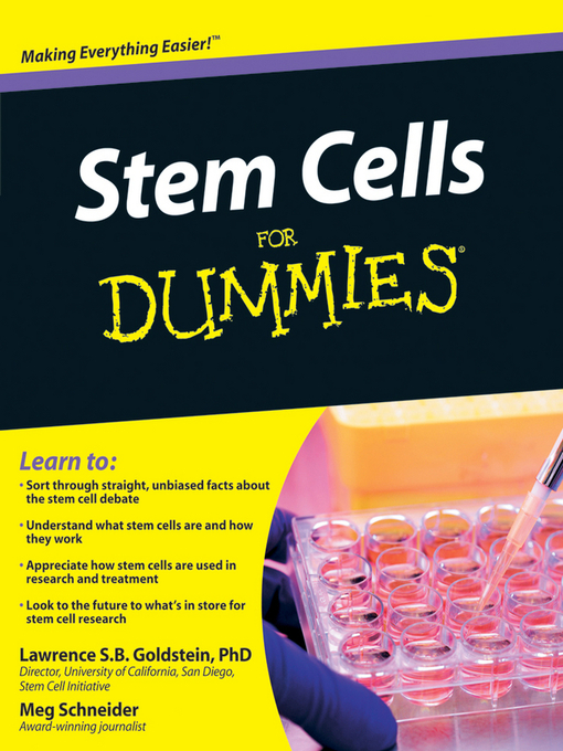 Title details for Stem Cells For Dummies by Lawrence S.B. Goldstein - Wait list